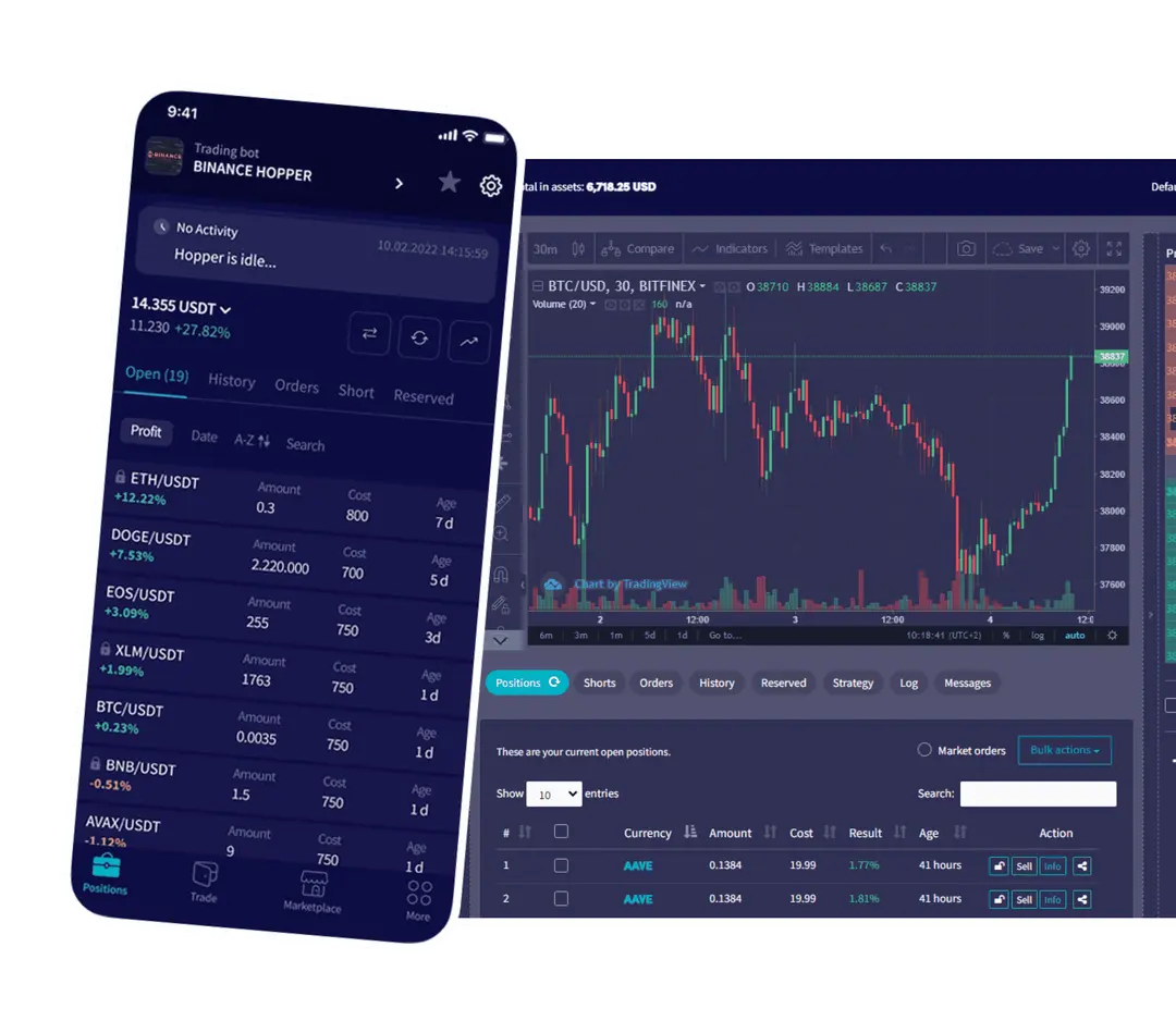 Mobile Trading Interface - TradeNexus